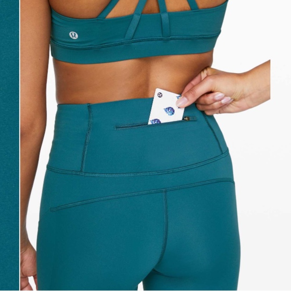 Lululemon Speed Limit Crop 23" in Bermuda Teal ~ Size 4 - Picture 3 of 12